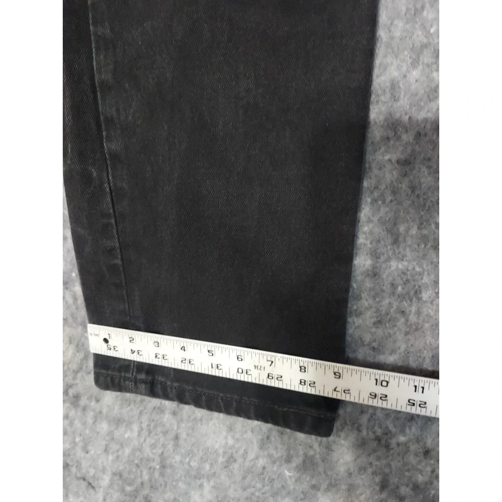 Levis‎ Jeans Mens 38x34* Black 505 Regular Fit Straight leg Denim (Actual 36x33)